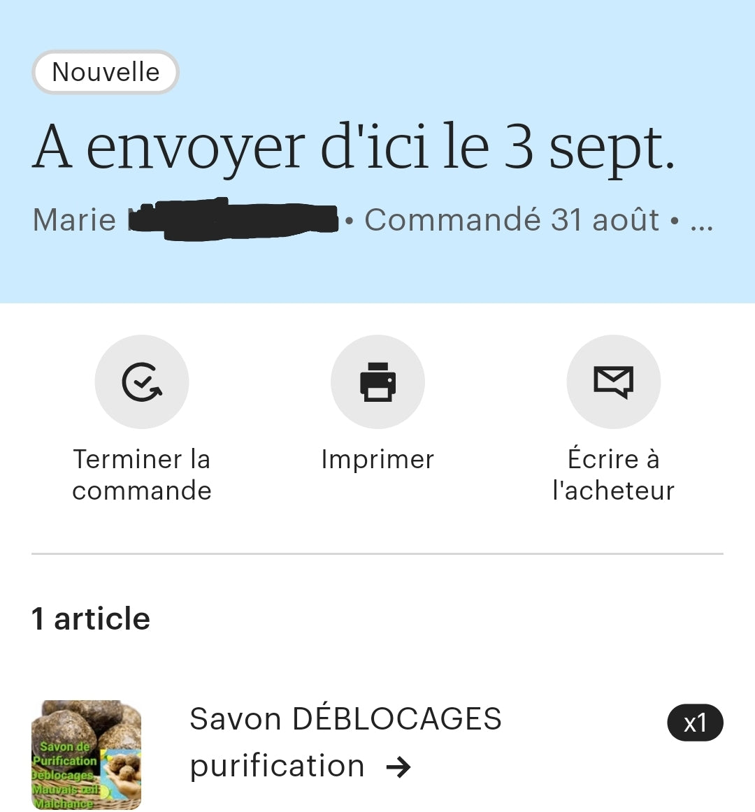 SAVON DE DÉBLOCAGES PURIFICATION